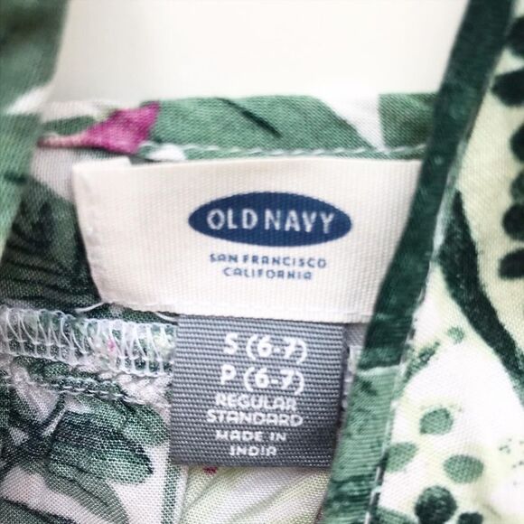 Old Navy leaf print flowy top EUC SP (6/7) - Picture 3 of 4